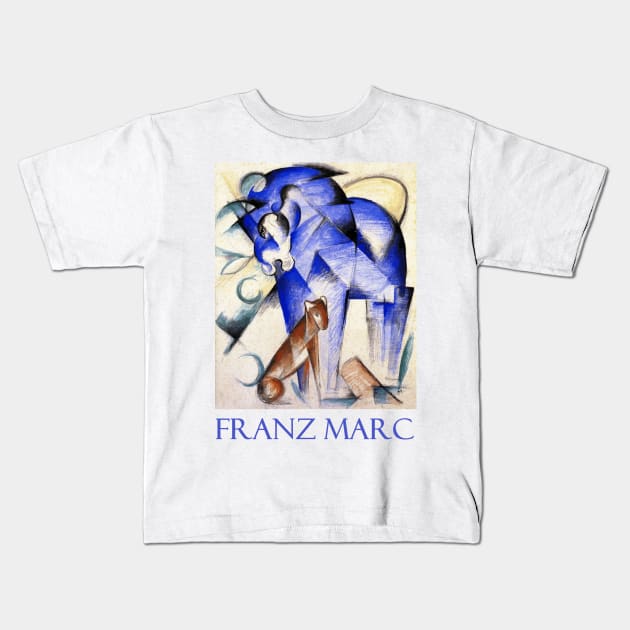 Fabulous Beasts by Franz Marc Kids T-Shirt by Naves